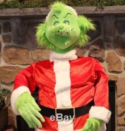 Dancing Singing Animated Christmas GRINCH Life-size 5' Tall with Mic Tested WORKS