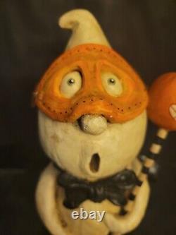 David H Everett Halloween GHOST with Jack-o-lantern Chicken Lips