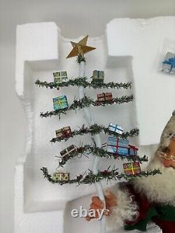 Demdaco Christmas Drolleries Gifties Santa Claus Figurine With Tree Read Desc