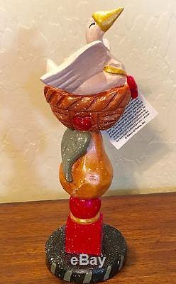 Denise Calla LARGE Geese A Laying Wooden Figure House of Hatten Tags Christmas