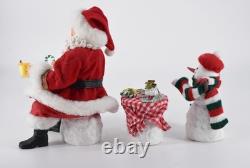 Department 56 Clothtique Possible Dreams A VOTRE SANTE Santa 2010 #4022360 3 Pc