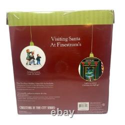 Dept 56 Christmas Village Visiting Santa At Finestroms 2005 Gift Set 56.59243