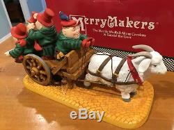 Dept 56 Merry Makers Merrily We Roll Along Carolers & Gabriela the Goat & Box