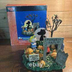 Dept 56 The Great Pumpkin Charlie Brown! Peanuts Halloween Figurine Lit Video