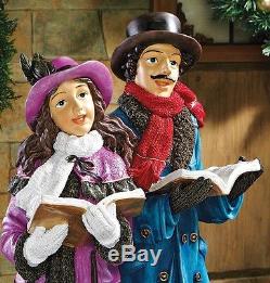 Design Toscano Christmas ©Victorian Holiday Carolers Hand Painted Resin Statue