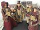 Dickensian Victorian Christmas Carolers Family Figurines Set Of 4 13 16