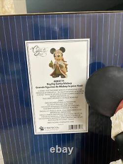 Disney Showcase Couture de Force Big Fig Santa Mickey Mouse NIB 15 Door Greeter