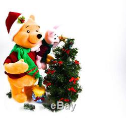 Disney Store Telco Pooh's Season Of Song 24 Animated Xmas Pooh Piglet See Video