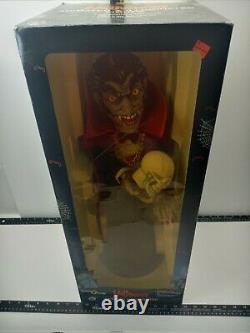 Dracula 21 Halloween Illuminated Figure Witch Time In Box AC Adapter 1989 Box