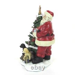 Ducks Unlimited SANTA'S LITTLE YELPERS 14 Figurine Dogs Puppies Decoy Tree LE