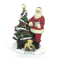 Ducks Unlimited SANTA'S LITTLE YELPERS 14 Figurine Dogs Puppies Decoy Tree LE