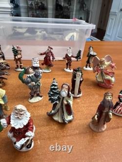 Duncan Royale History of Santa Miniature Figures 3 inch Lot of 24
