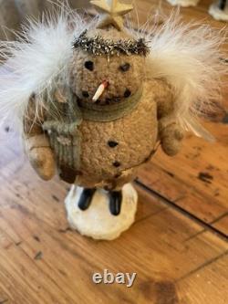 ESC Trading Co Cody Foster Snowmen Primitive Folk Art Christmas Lot Of 7 RARE