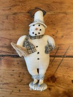 ESC Trading Co Cody Foster Snowmen Primitive Folk Art Christmas Lot Of 7 RARE