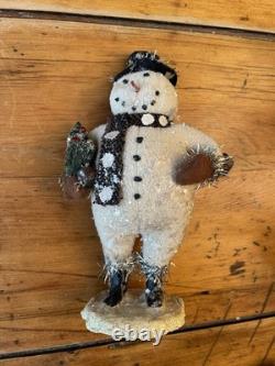 ESC Trading Co Cody Foster Snowmen Primitive Folk Art Christmas Lot Of 7 RARE