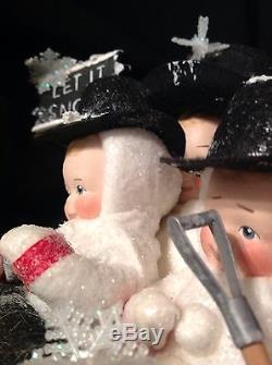 Elaine Roesle Rub a Dub 3 Snowmen. Snow Children St Nicholas Collection #3023