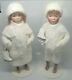 Elaine Roesle Snow Children St. Nicholas Collection 13.5 Boy & Girl With Skates