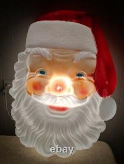 Empire Blow Mold Giant Santa Face Christmas Outdoor With Box 36 Vintage & Big