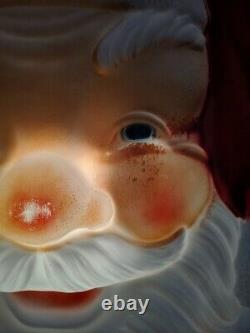 Empire Blow Mold Giant Santa Face Christmas Outdoor With Box 36 Vintage & Big