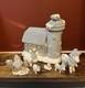 Encore 2000 Snow Buddies Snowville Barn & Silo #94931 With 6 Minis Rare