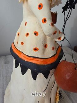 Esc or Bethany lowe Cat 19 statue figurine glitter pumpkin large unique Hallo