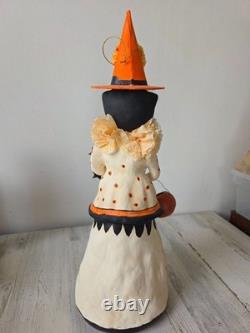 Esc or Bethany lowe Cat 19 statue figurine glitter pumpkin large unique Hallo