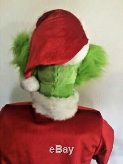 Excellent LIFE SIZE 5 FOOT 2 GRINCH THAT STOLE CHRISTMAS HOLIDAY PROP Animated