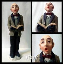 Excellent Vintage Collection Of Large Victorian Ceramic Christmas Carolers