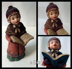 Excellent Vintage Collection Of Large Victorian Ceramic Christmas Carolers