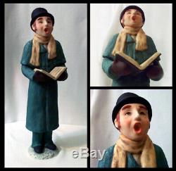 Excellent Vintage Collection Of Large Victorian Ceramic Christmas Carolers