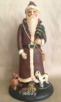 Exceptional 9.5 Inch Belsnickle Christmas Figure Signed & Numbered Excellent