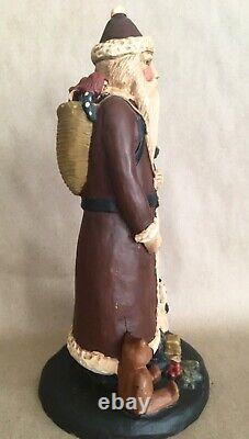 Exceptional 9.5 Inch Belsnickle Christmas Figure Signed & Numbered Excellent