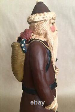 Exceptional 9.5 Inch Belsnickle Christmas Figure Signed & Numbered Excellent