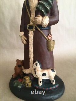 Exceptional 9.5 Inch Belsnickle Christmas Figure Signed & Numbered Excellent