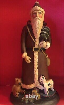 Exceptional 9.5 Inch Belsnickle Christmas Figure Signed & Numbered Excellent