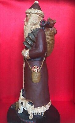 Exceptional 9.5 Inch Belsnickle Christmas Figure Signed & Numbered Excellent