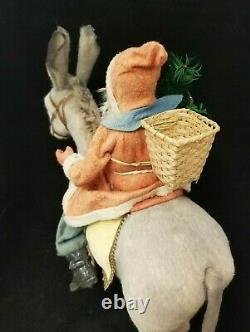 Exceptional Vintage 1900's Santa on Nodder Donkey in Excellent Condition 16