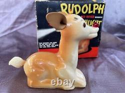 Extremely Rare Vintage 1939 Rudolph the Red-Nosed Reindeer Flashlight w Box