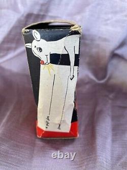 Extremely Rare Vintage 1939 Rudolph the Red-Nosed Reindeer Flashlight w Box