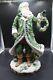 Fitz Floyd Winter Garden Santa Centerpiece Rare Wreath Vintage Figurine Xmas Fig