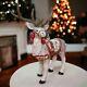 Fitz And Floyd Hand-painted Winter White Holiday 16 Deer Figurine