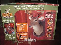 Gemmy Buck Talking Singing Animated Deer Brand New