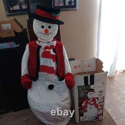 GEMMY HOLIDAY Animated Christmas Snowman 5' ft Tall Singing Dancing Karaoke