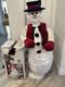 Gemmy Holiday Animated Snowman 5' Ft Tall Singing/ Dancing W Box No Microphone