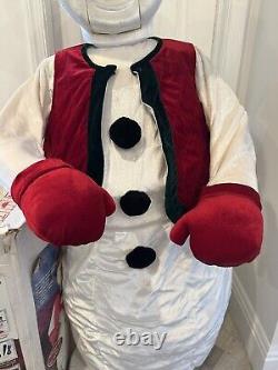 GEMMY HOLIDAY Animated Snowman 5' ft Tall Singing/ Dancing W Box No Microphone