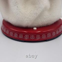 Gemmy 2004 Snowflake Spinning Mrs Snowwoman Sings Santa Baby Dancing Works