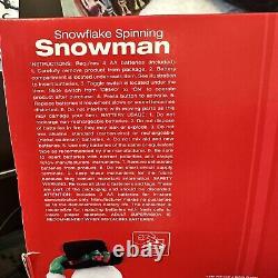 Gemmy 2006 Snowflake Spinning Snowman NIB Year Without A Santa Claus RARE NEW