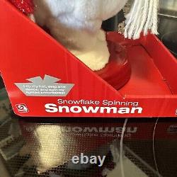 Gemmy 2006 Snowflake Spinning Snowman NIB Year Without A Santa Claus RARE NEW