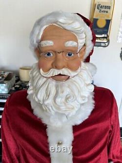 Gemmy 5 Foot Life Size Santa Claus Animated Singing Dancing Christmas Display