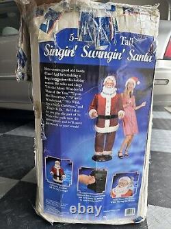 Gemmy 5 Foot Life Size Santa Claus Animated Singing Dancing Christmas Display